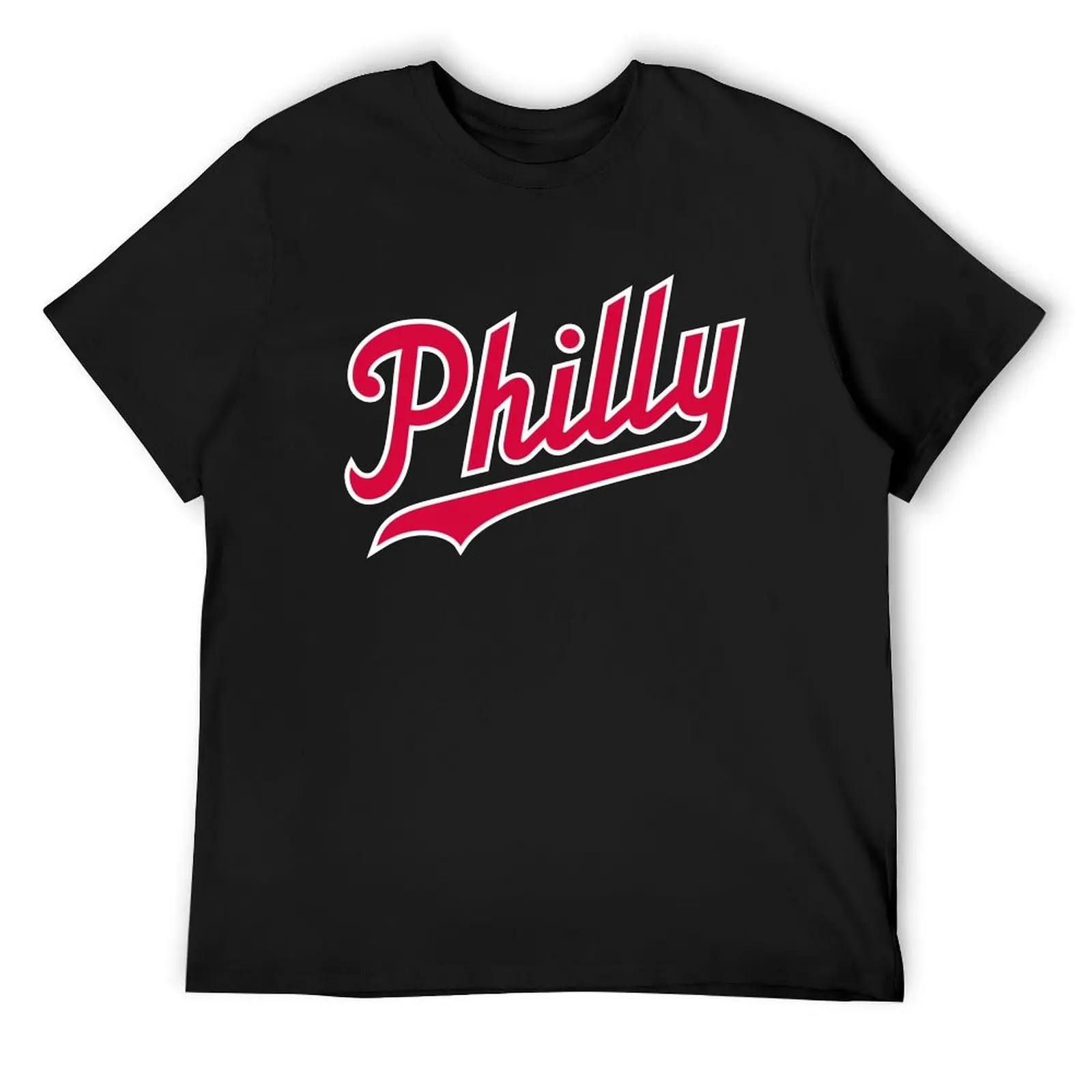 

Philly Script - Blue/Red T-Shirt cute clothes tops summer shirt mens plain t shirts