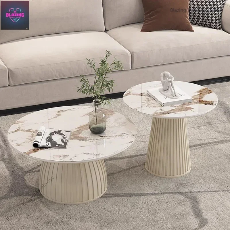 

Designer White Coffee Table Round Kitchen Home Unique Coffee Tables Living Room Nordic Tavolino Da Salotto Furniture Decoration