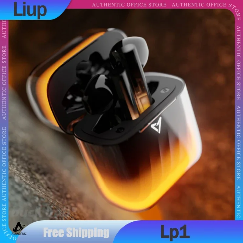 Liup Lp1 Earphone Luminous Quicksand Wireless Bluetooth Earbuds Active Noise Reduction Gaming Headphones Low Latency Earphones