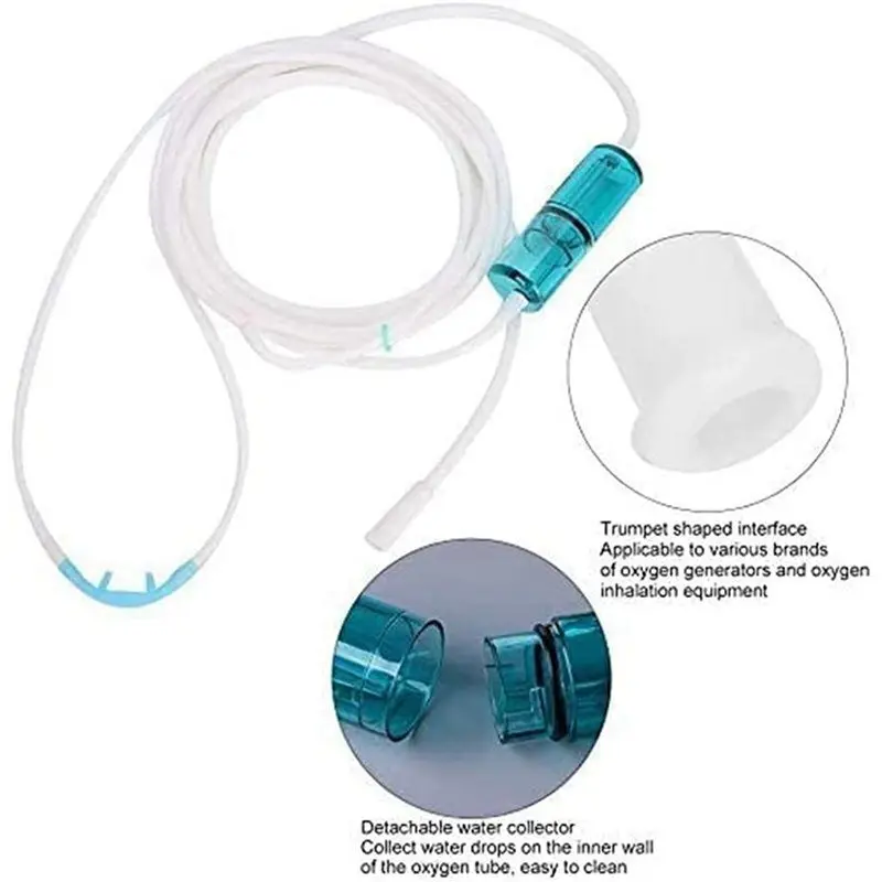 [NEW A09R!】 3X Oxygen Tube, Made Of Silicone Material, Nasal Oxygen Cannula,Not Easy To Deform And Crack,3 Meter