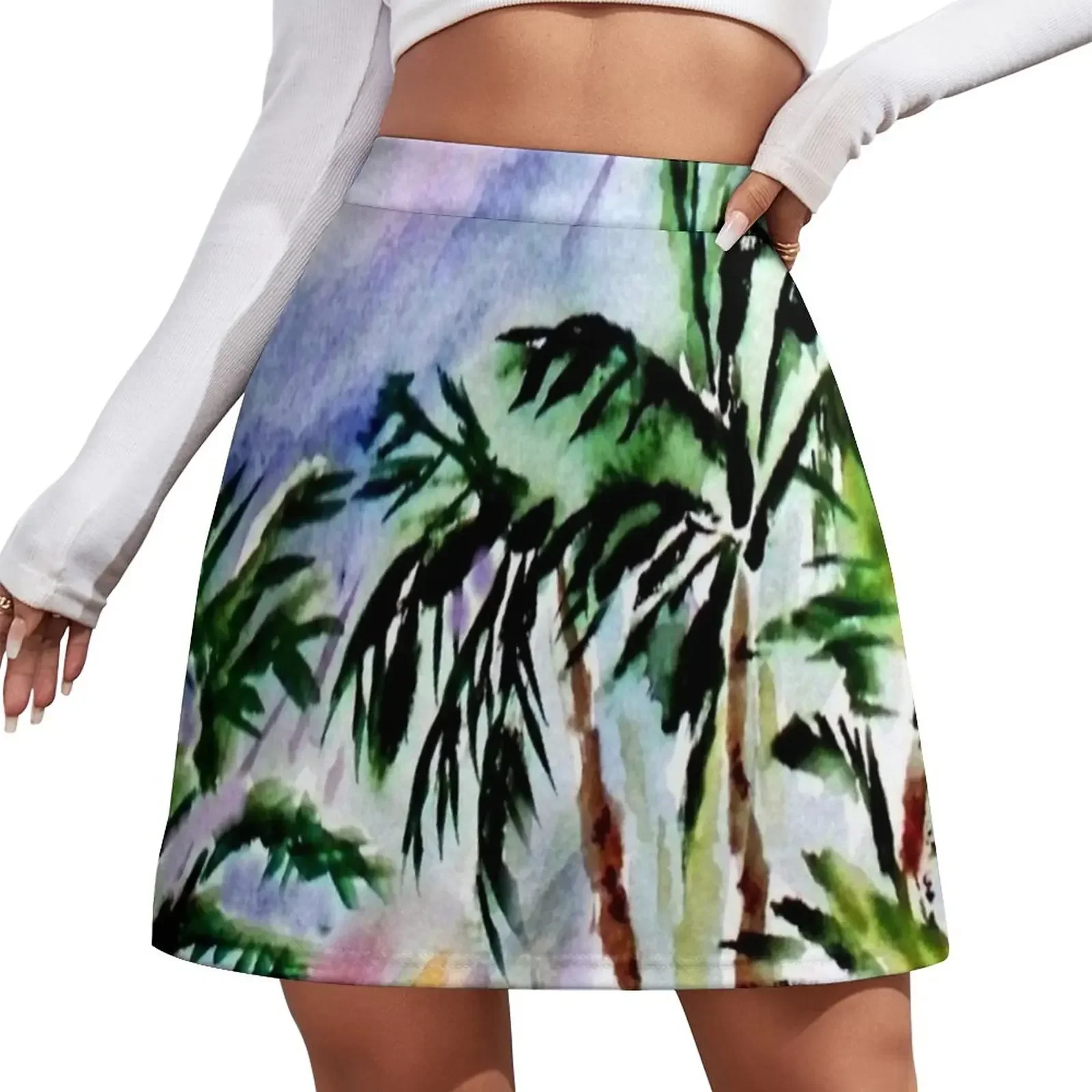 

Tropical Storm Mini Skirt clothing women summer 2024 Evening dresses Skirt satin