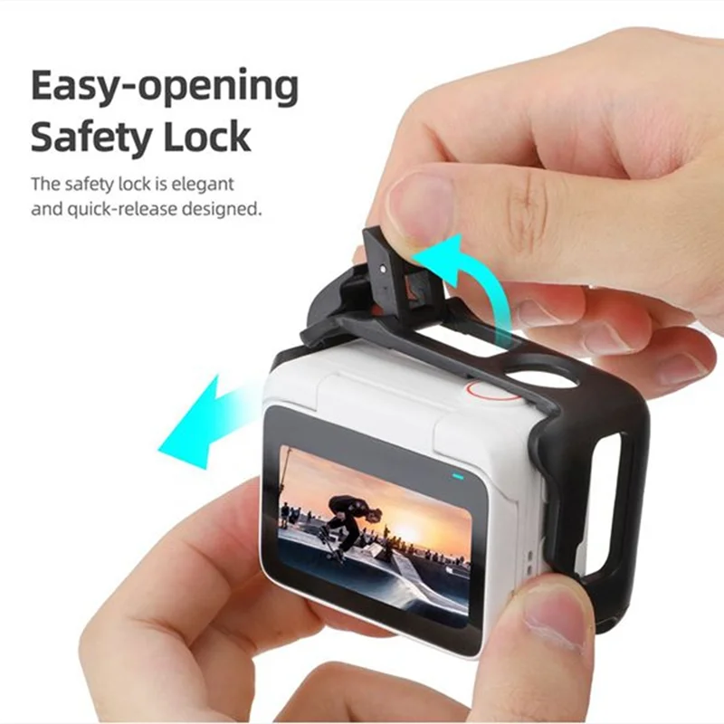 Sunnylife para insta360 go 3 go 3s câmera moldura protetora acessórios anti-colisão gota de liberação rápida quadro protetor-aaa