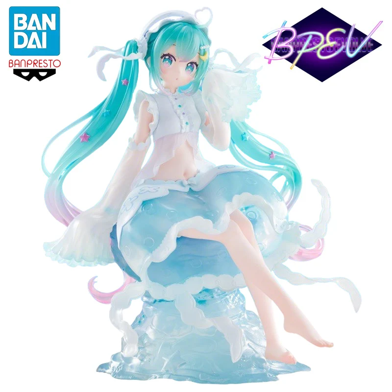 

Коллекционная фигурка BANPRESTO BPEV Хацунэ Мику в костюме медузы, ПВХ, аниме-фигурка, модель, игрушка