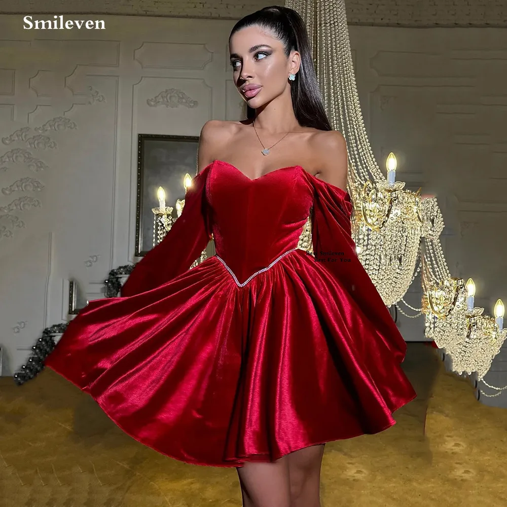 

Smileven Luxury A Line Prom Dress Self Cultivation Sweetheart Party Gowns Off The Shoulder Occassion Dress Customized 2026
