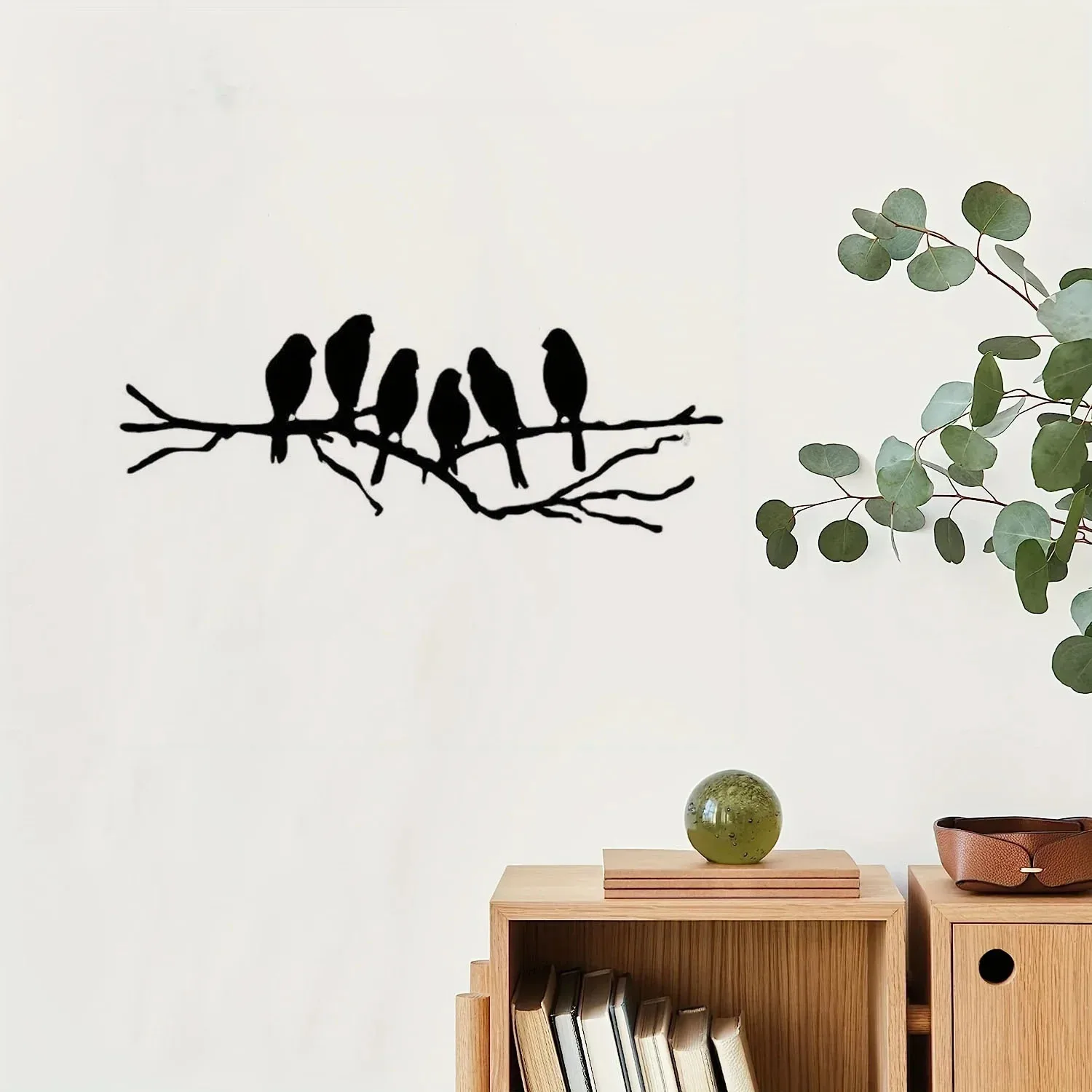 

Crafts Bird Art On Branches Metal Wall Decor, Modern Wall Decor, Boys And Girls Room Kindergarten Bedroom Decor Lobby Wall Decor