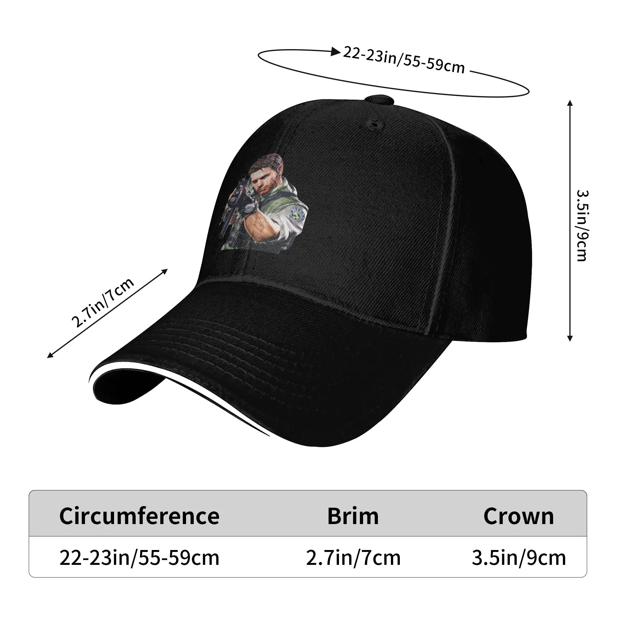 Resident Evil 5 Chris Redfield Kpop Rock Hip Hop Hats For Couple Women Wholesale  Classic Snapback Cap