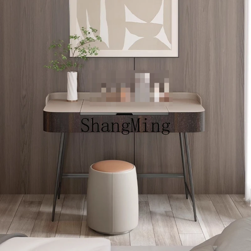 

ZYY minimalist style high-end bedroom dresser modern minimalist makeup table with mirror bay window small desk
