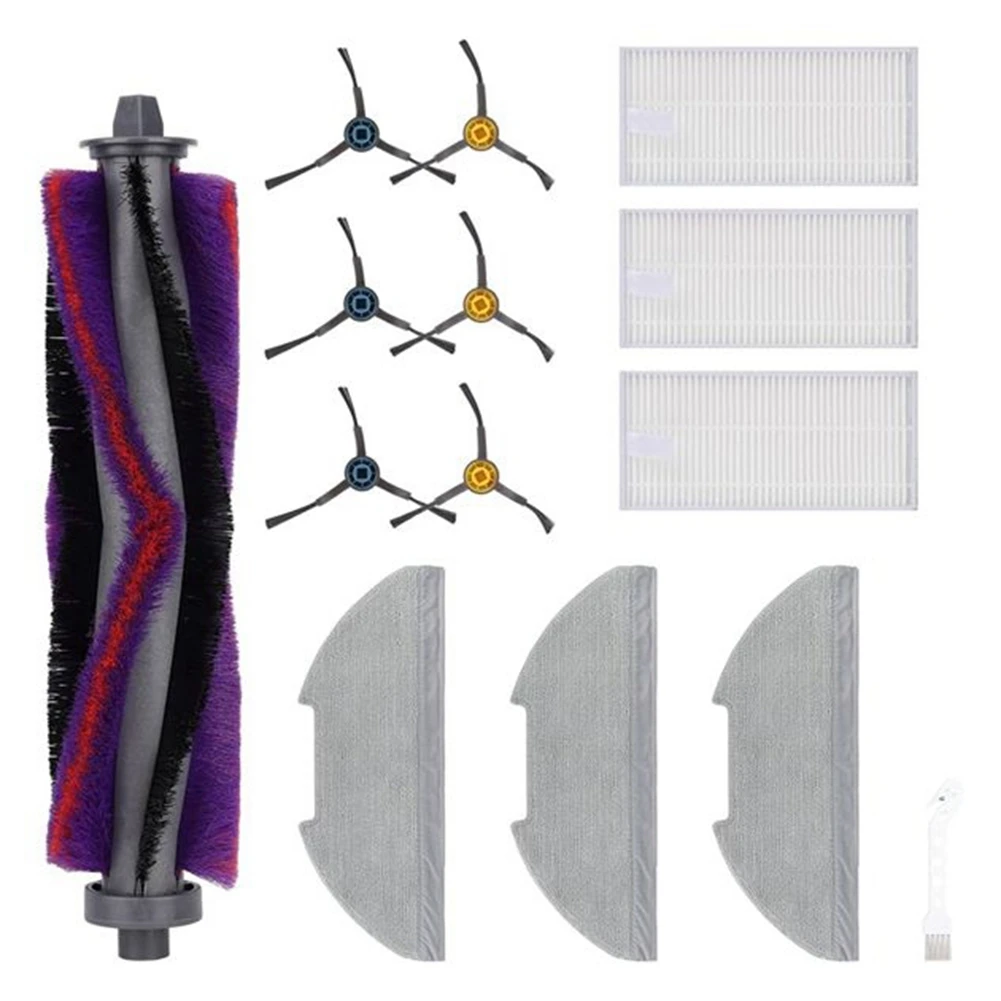 ABKR لـ Eureka E10s / Obode A8 / ETA AURUM Pro 624 جهاز آلي لتنظيف الأتربة فرشاة جانبية رئيسية فلتر Hepa ممسحة قماش أجزاء