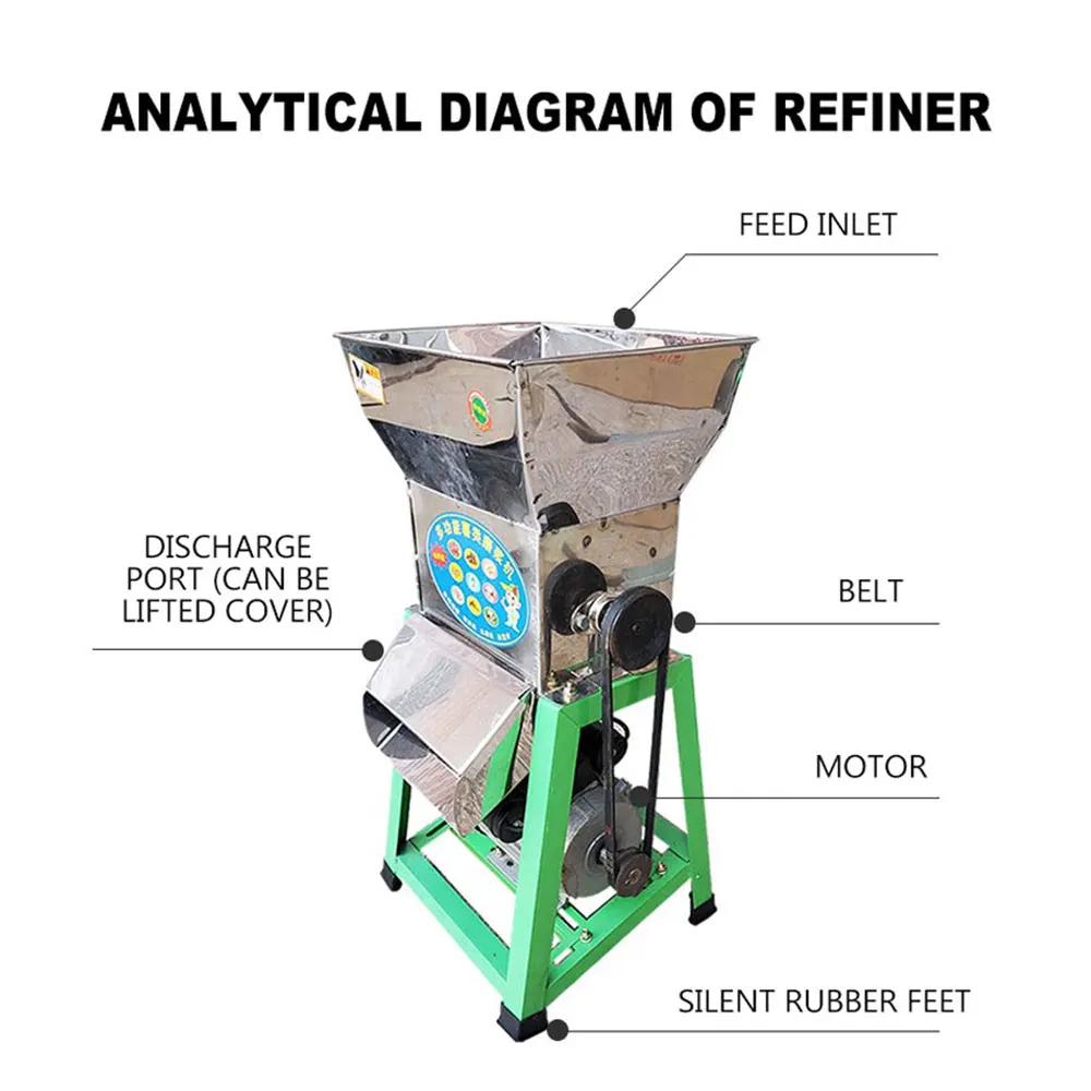 고구마 분쇄기 카사바 타로 습식 분쇄 전분 펄핑 정제기 전기 추출기 분리기 모터 없는 사료 분쇄기