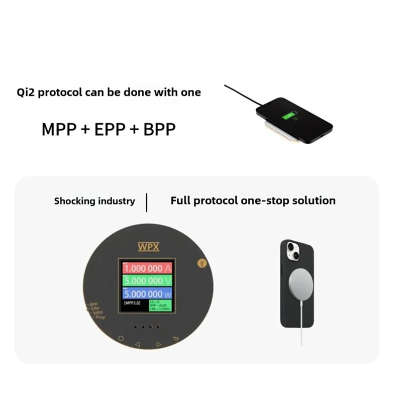 -A90P Multi Functional Qi2 Tester 15W Fast Charging Wireless Charging Debugger Repair Wireless Charging Tester Wireless Power Te