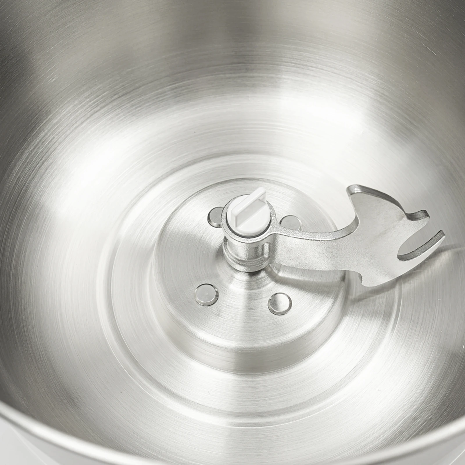 Pembuat Adonan Listrik |   Kneader Stainless Steel 5L 304 dengan Fungsi Fermentasi Cerdas & Kontrol Sentuh (Putih, Motor DC 200W)