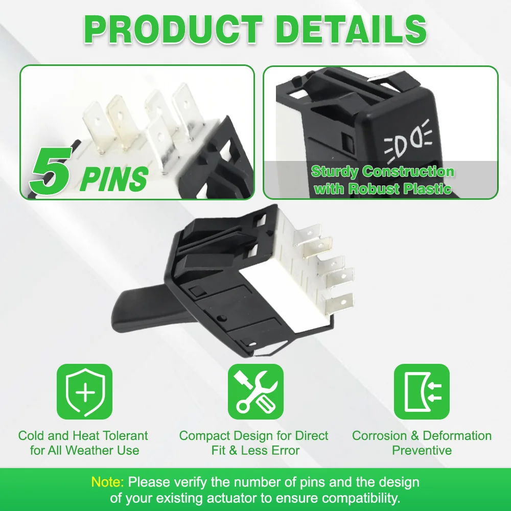 ل كينوورث شاحنة موقف مفتاح الإضاءة 577.59623 8961K1896 P27104003 5 دبابيس P27-1040-03 ماركر مفتاح الإضاءة