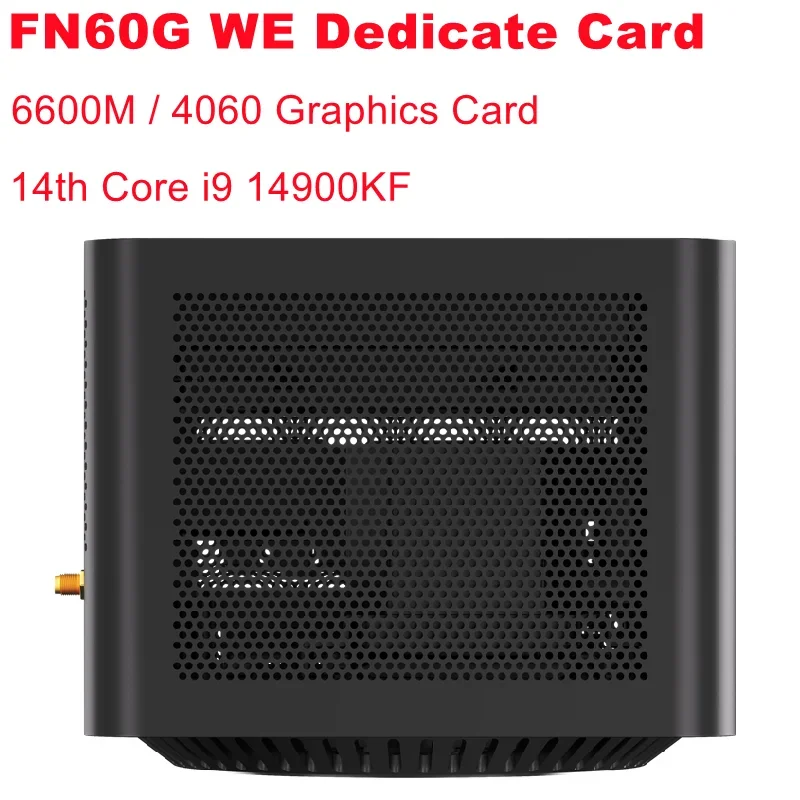 SZBOX FN60G WE Core i9 14900KF MINI PC 6600M/4060 Water-cooled Dedicated Card Host DDR5 PCIe4.0 Mini PC Desk Gaming Computer