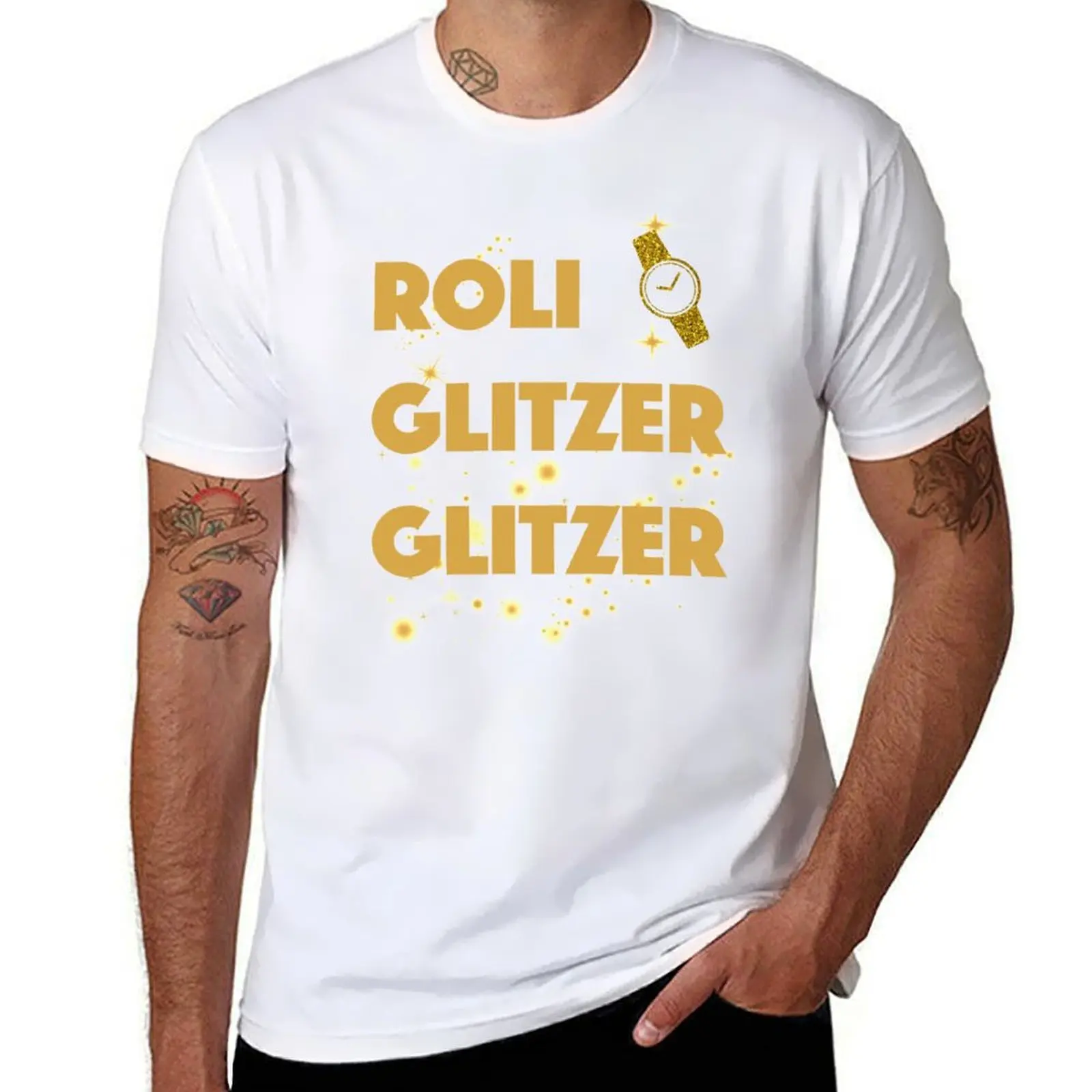 

Roli Glitter Glitter Gold Watch T-Shirt t shirt man plain man tshirt T-Shirt