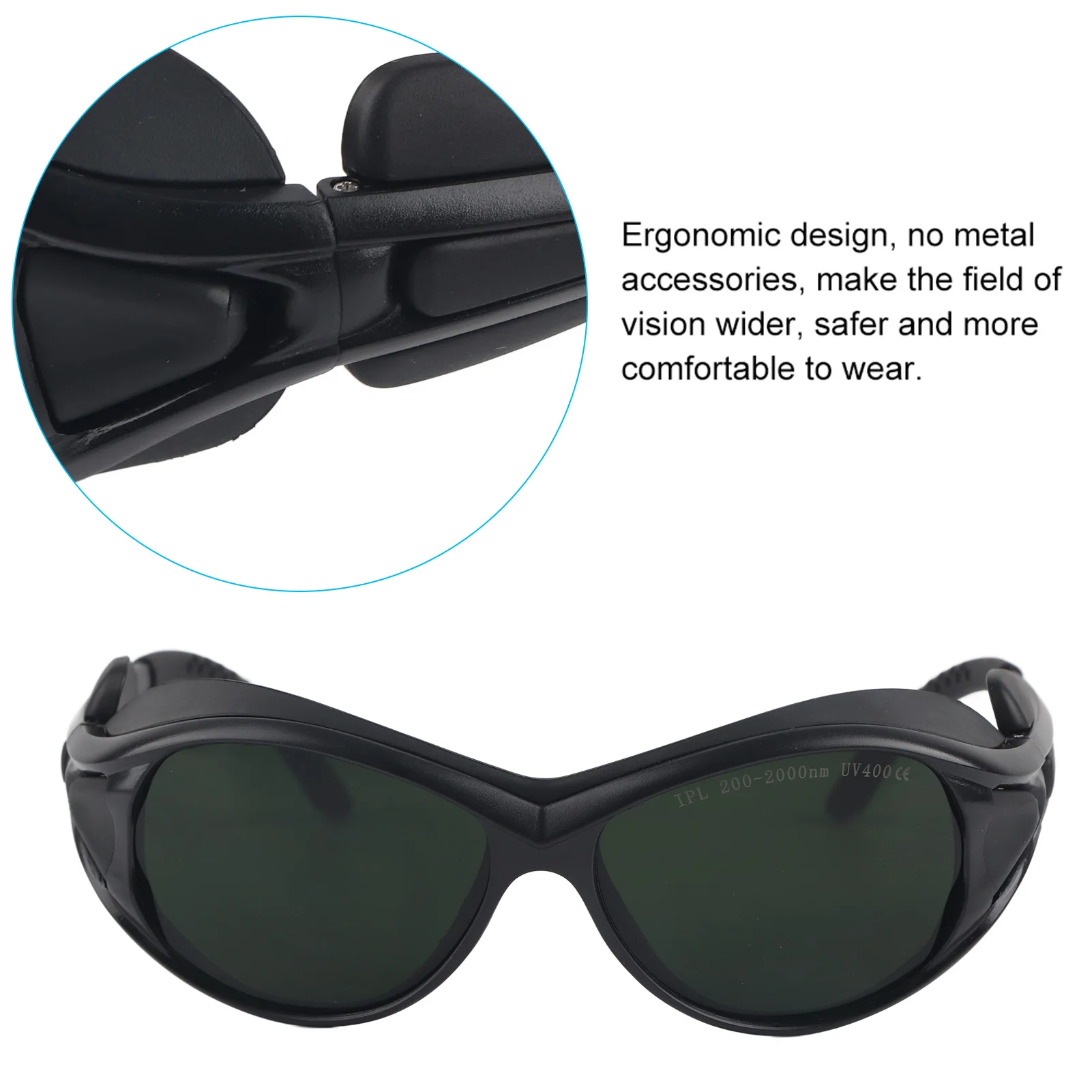 zk30 OD5 200nm-2000nm Lighting Protective Laser Glasses Safety Light Protection Goggles