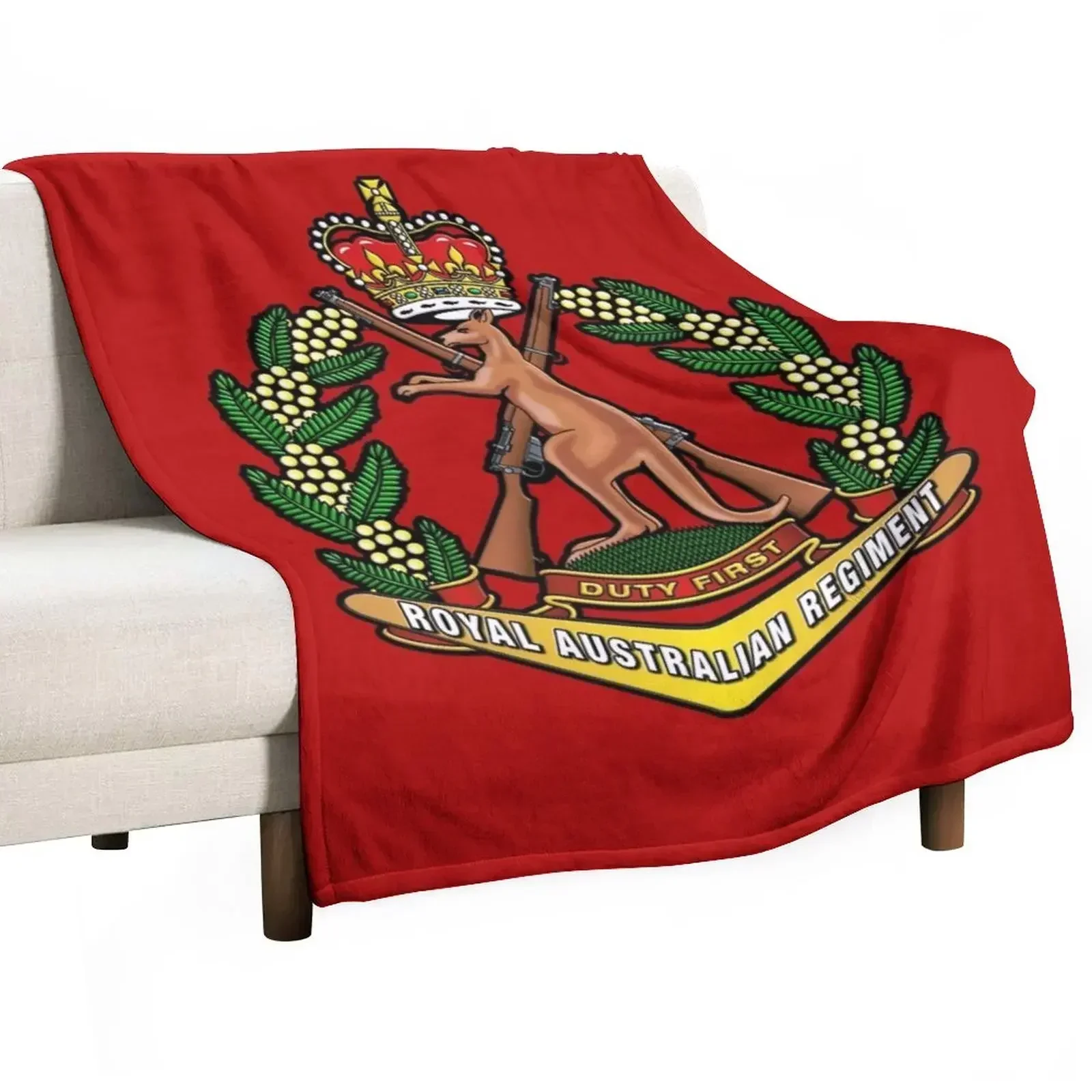 ROYAL AUSTRALIAN REGIMENT Throw Blanket Camping Shaggy Blankets