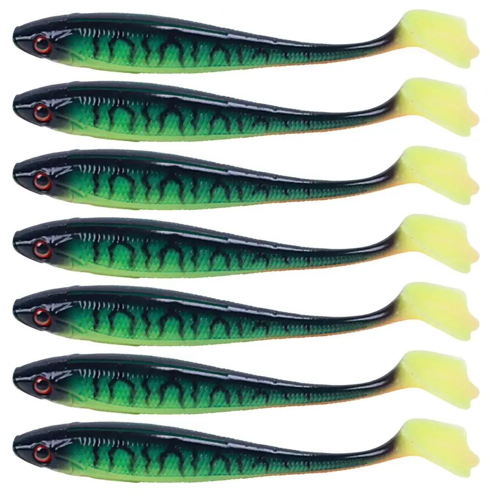 3D Fisheye Lure Universal Artificial Bait Soft Glue Increased Fish Rate  Durable T Tail Soft Fish Bait