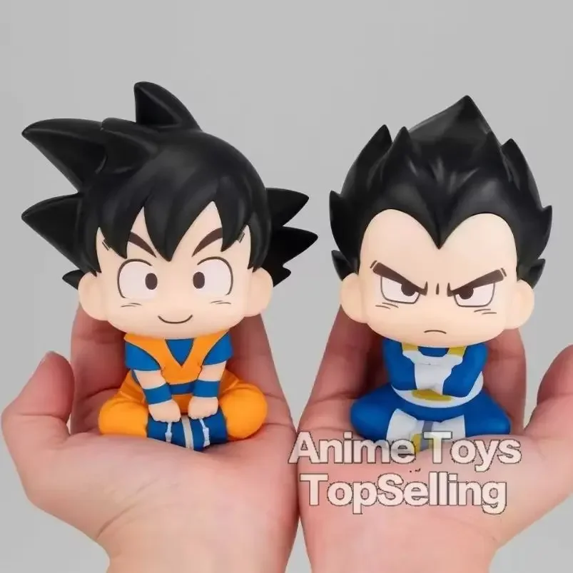 Figuras de acción de Dragon Ball Goku Vegeta de 9cm, colección de estatuas de Pvc, modelo de juguete para niños, regalos
