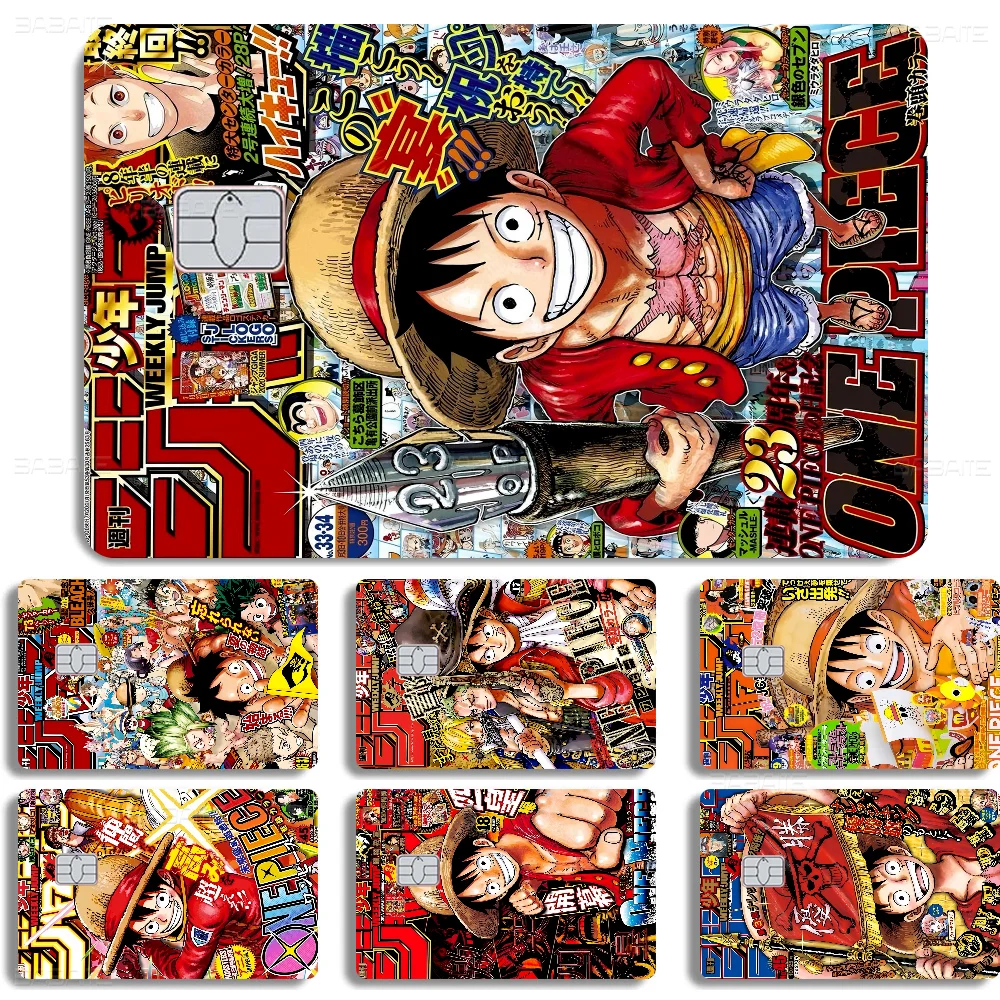 Hot One Anime P-Piece Film Skin Sticker Tape For Bank Credit Debit Card Personalized Credit Card Protection Stickers