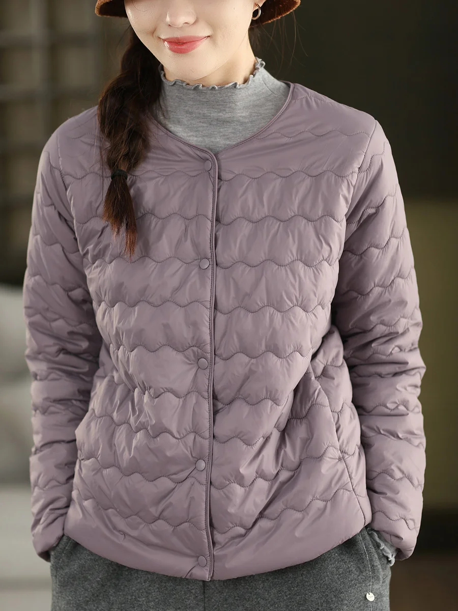 

Утепленное шерстяное зимнее пальто: теплая верхняя одежда для женщин, легкое, с круглым вырезом, на одной пуговице, с длинными рукавами, свободного кроя