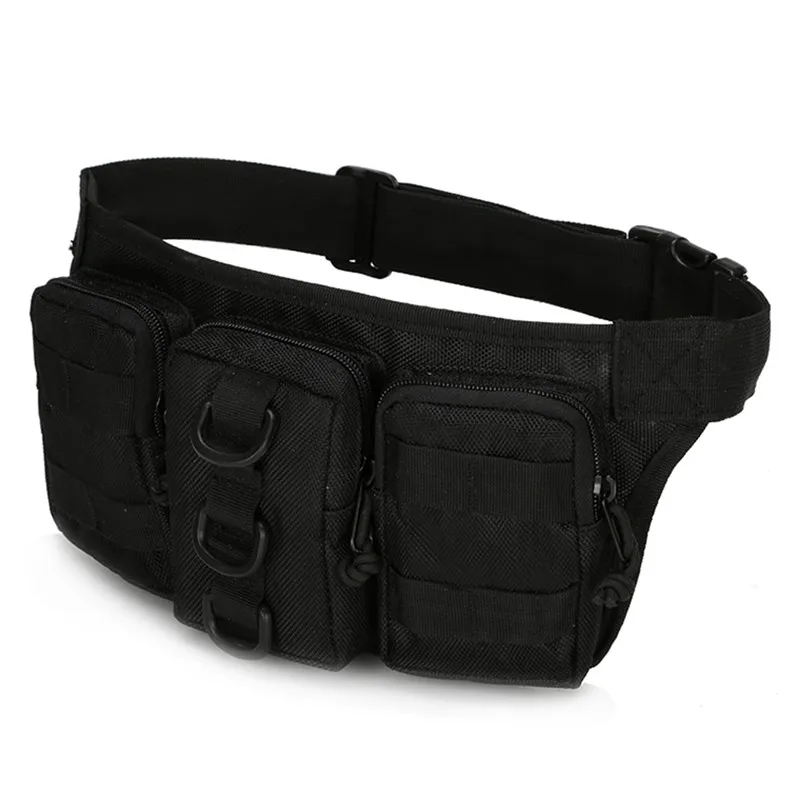 Utilitário Fanny Pack para homens, Bolsa de cintura, Hip Bum Belt, Bolsa Molle ao ar livre, Edc, Camping, Caminhada, Escalada