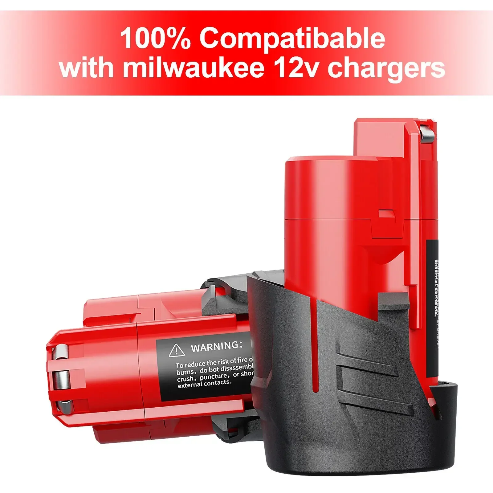 For Milwaukee M12 Battery 9000mAh 12V Rechargeable Battery For Milwaukee M12 XC 48-11-2410 48-11-2420 48-11-2411 12-Volt Tools