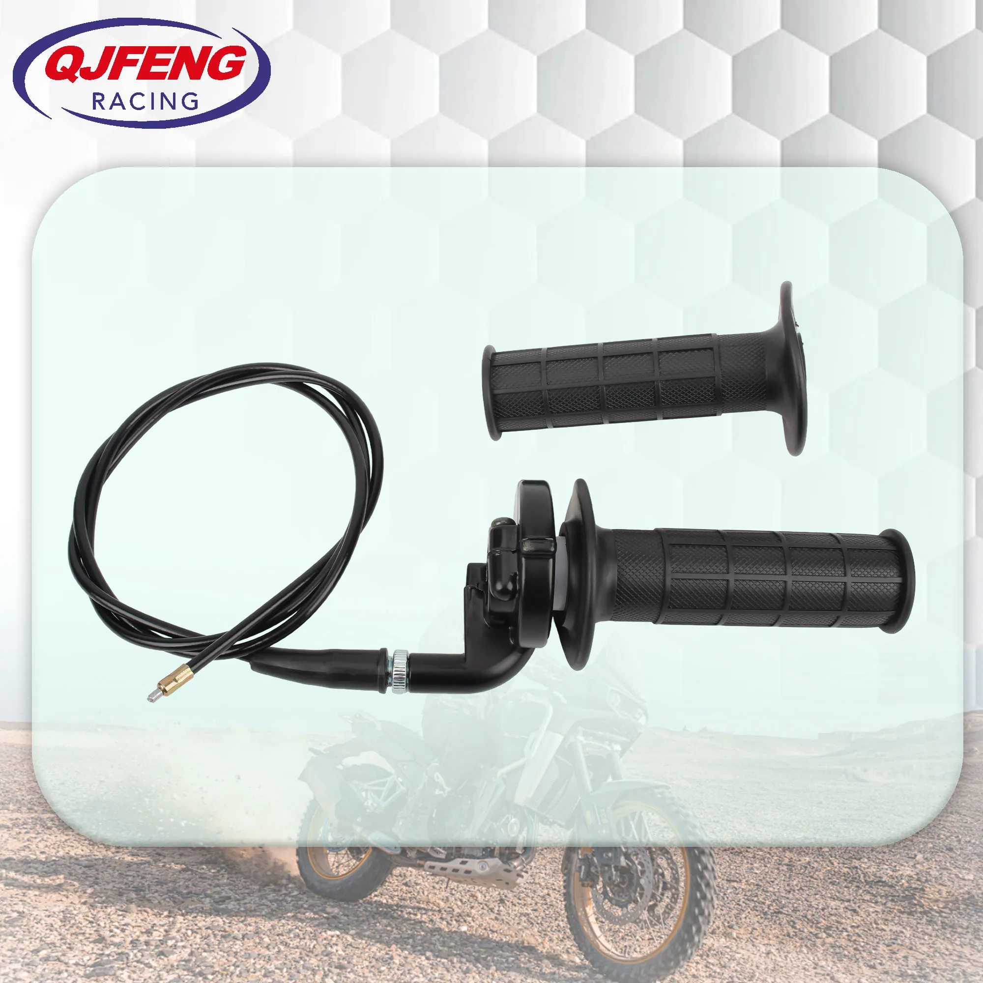 

Motorcycle 7/8" 22mm Grips Hand Grip With Throttle Twist Cable 127cm ATV Quad Dirt Pit Bike Motocross Accessories Enduro