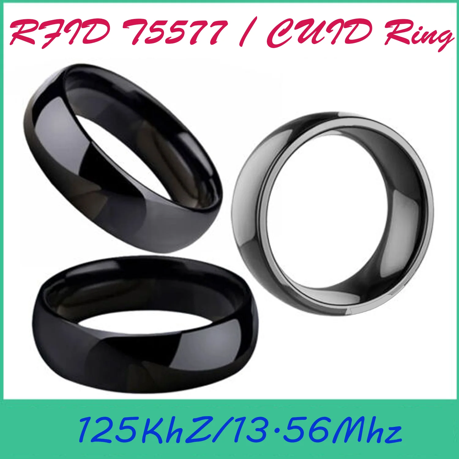 RFID Smart Ring NFC Rewritable Token 13.56Mhz 1K S50 CUID Gen2 Clone Key 125Khz T5577 Changeable Tag IC ID Copy Badge