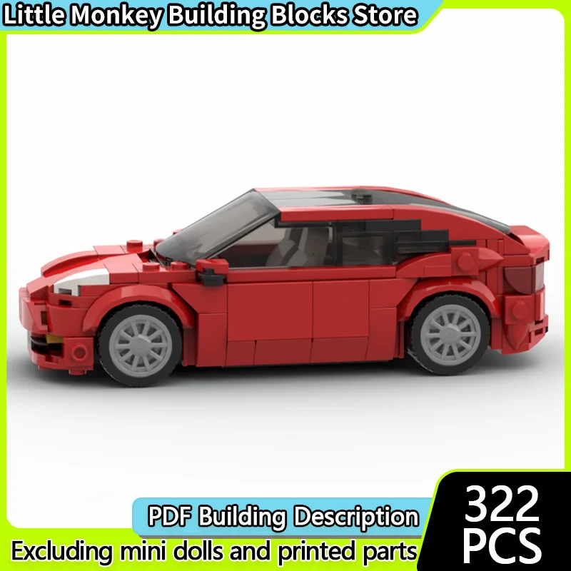 

Speed Racing Car Model MOC Building Bricks Red Model 3 Sedan Modular Technology Children Holiday Gifts Assemble Toys Suit