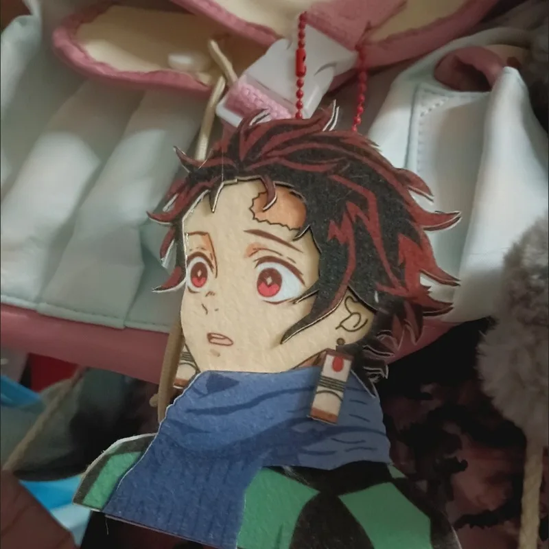 Demon Slayer Peripheriegeräte Exquisites Vlies-Fertigprodukt Tanjiro Anime-Anhänger Kreatives Geschenk für Freunde Geburtstagsgeschenk