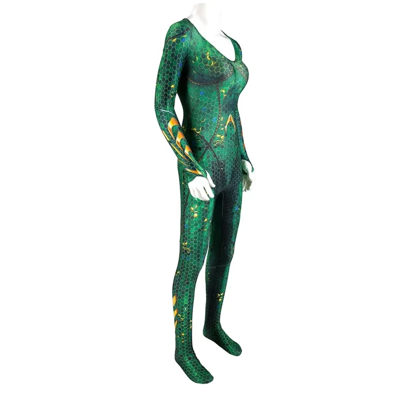 Combinaison Imbibée pour Adultes, Costume de Tambours Ultraviolets Zentai, Film de Carnaval d'Halloween, Mera Cosplay, Aquaman et Mera Gelsuperhero