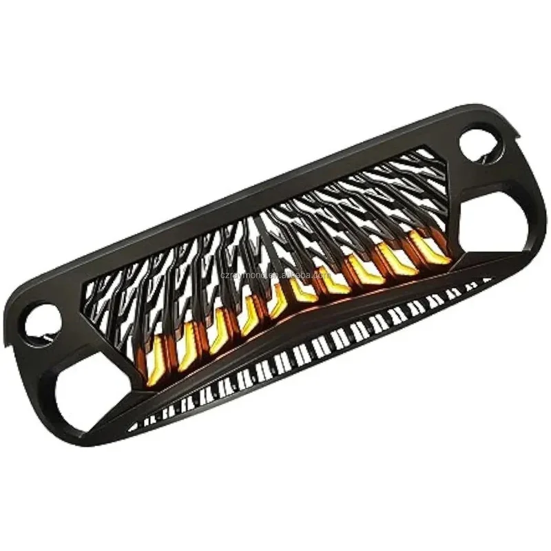 Wholesale Car Front Bumper Center Mesh Grille For Wrangler JK 2007 2008 2009 2010 2011 2012 2013 2014 2 5