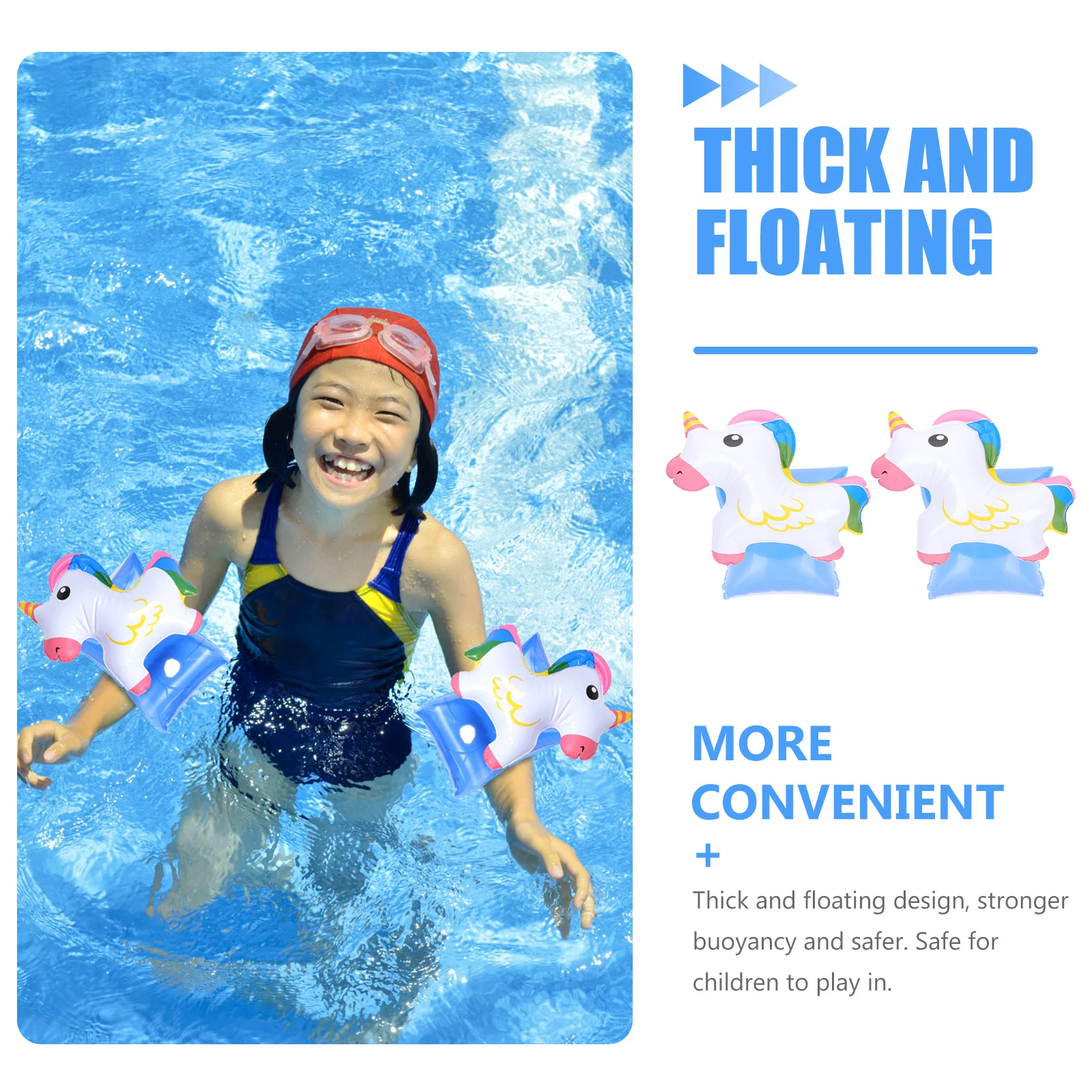 

2 Pcs Arm Sleeve Swimming Float Sleeves Bands for Kids Floating Inflatable Armband Child
