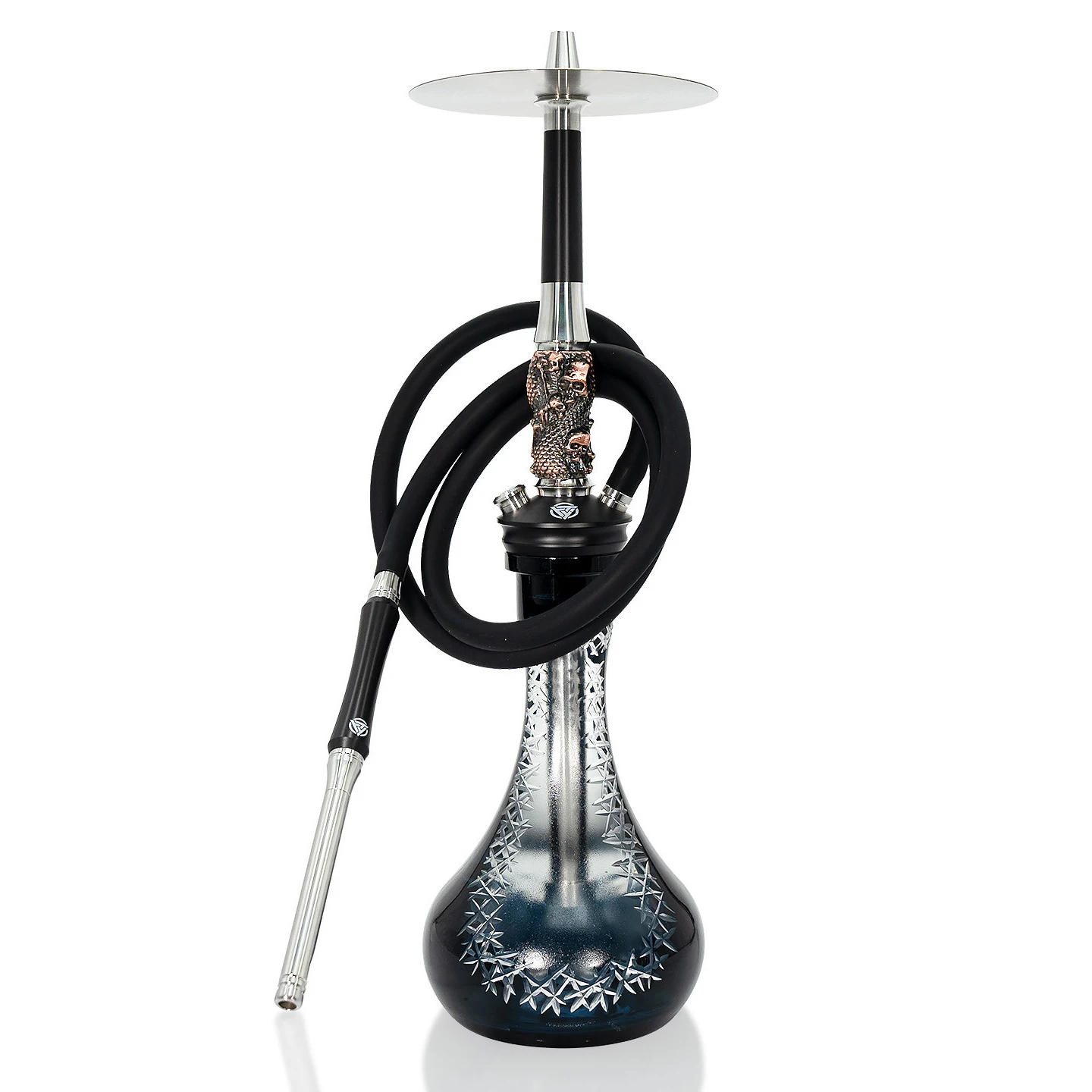 

Tyrant Dark Ritual S2 Hookah Shisha Set V2A stainless steel with Glass Bottle