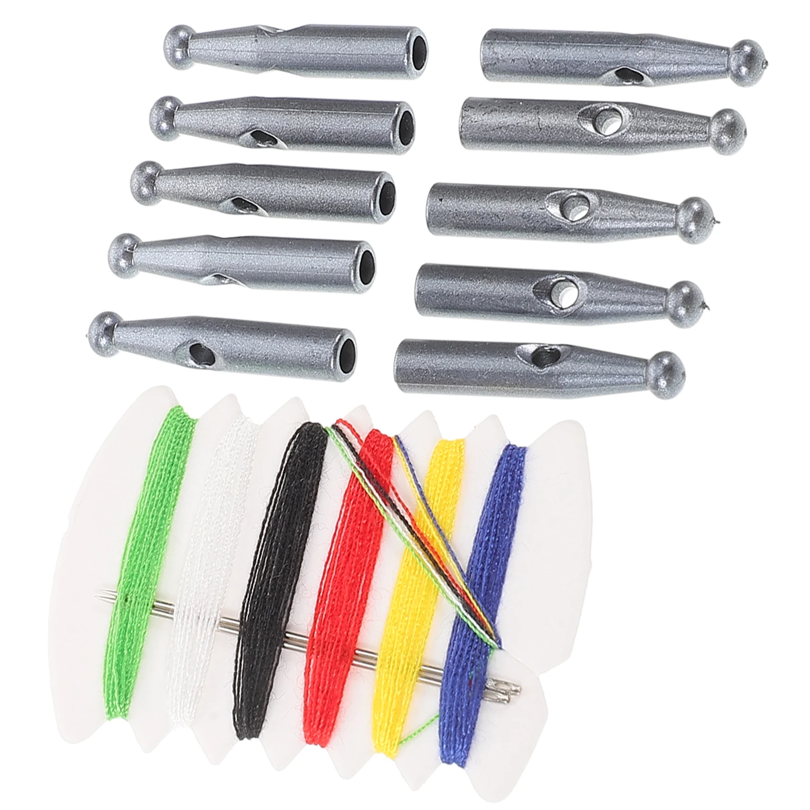 

10pcs Umbrella Bead Accessories 3mm Hole Light Gray Plastic Tail Beads for Repair Sun Rain Umbrella Parts Folding Handle Cover