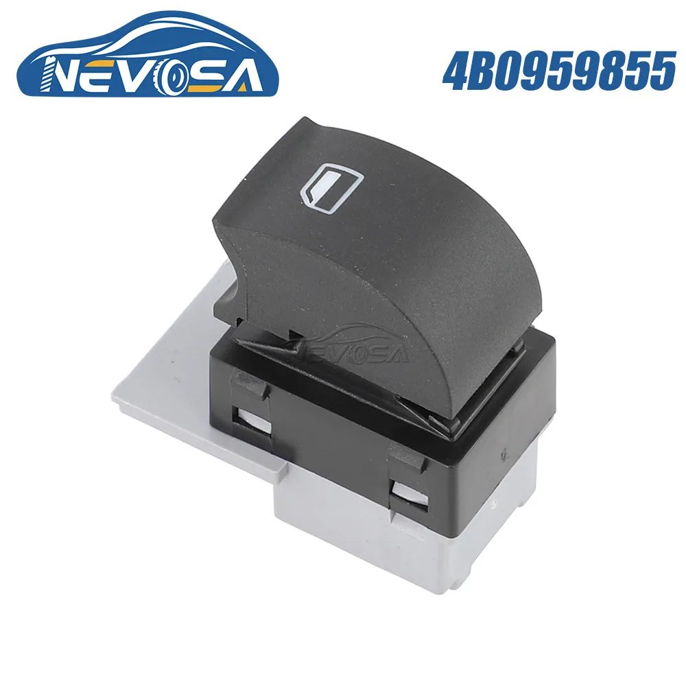 

NEVOSA 4B0959855 For AUDI A3 A6 C5 Allroad 1997 1998 1999 2000 2001 2005 Passenger Side Electric Power Window Switch 4B0959855A