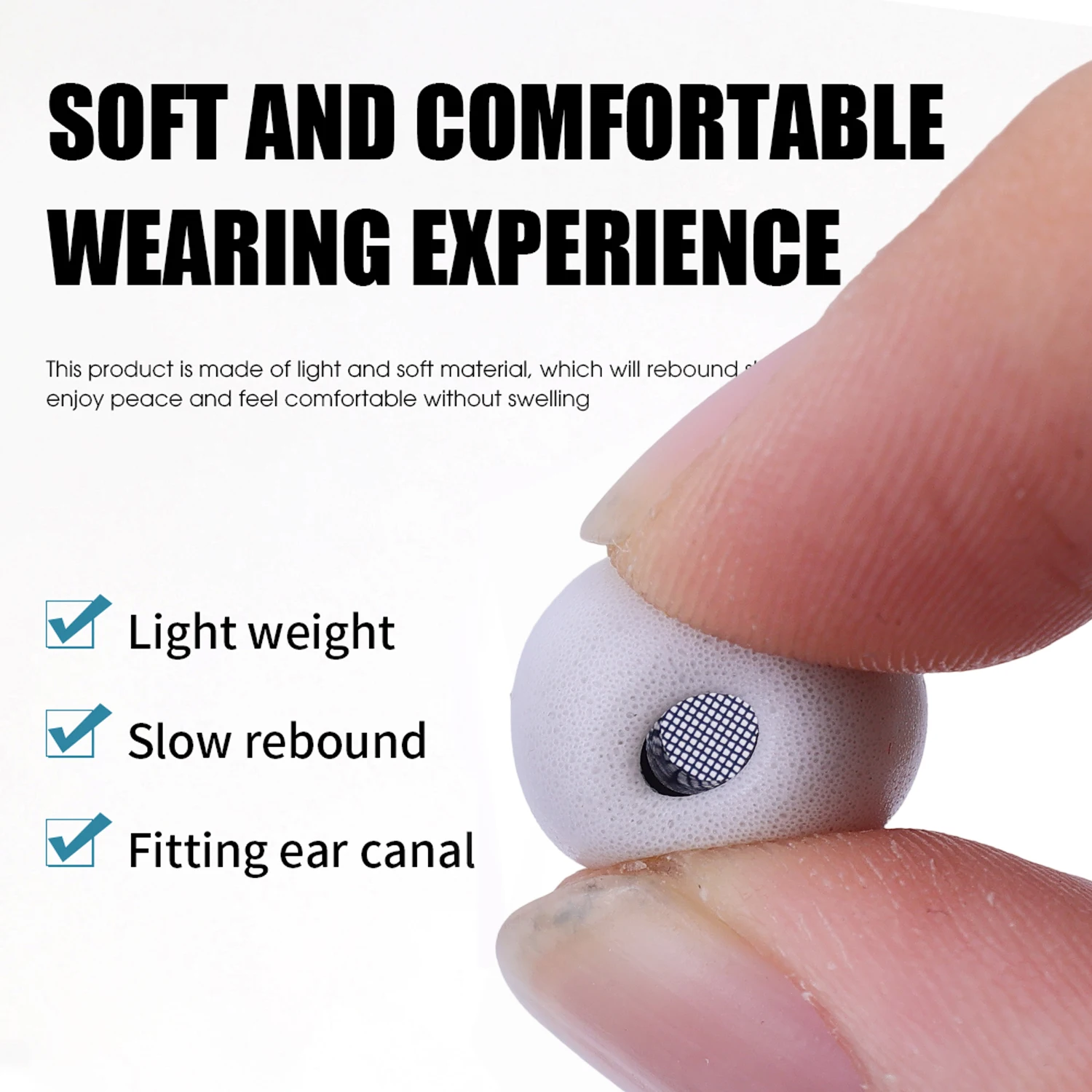 Soft Memory Foam Earphone Earbuds for Samsung Galaxy Buds3 Pro Ultimate Comfort Replacement Ear Tips Earplugs for Buds3 Pro