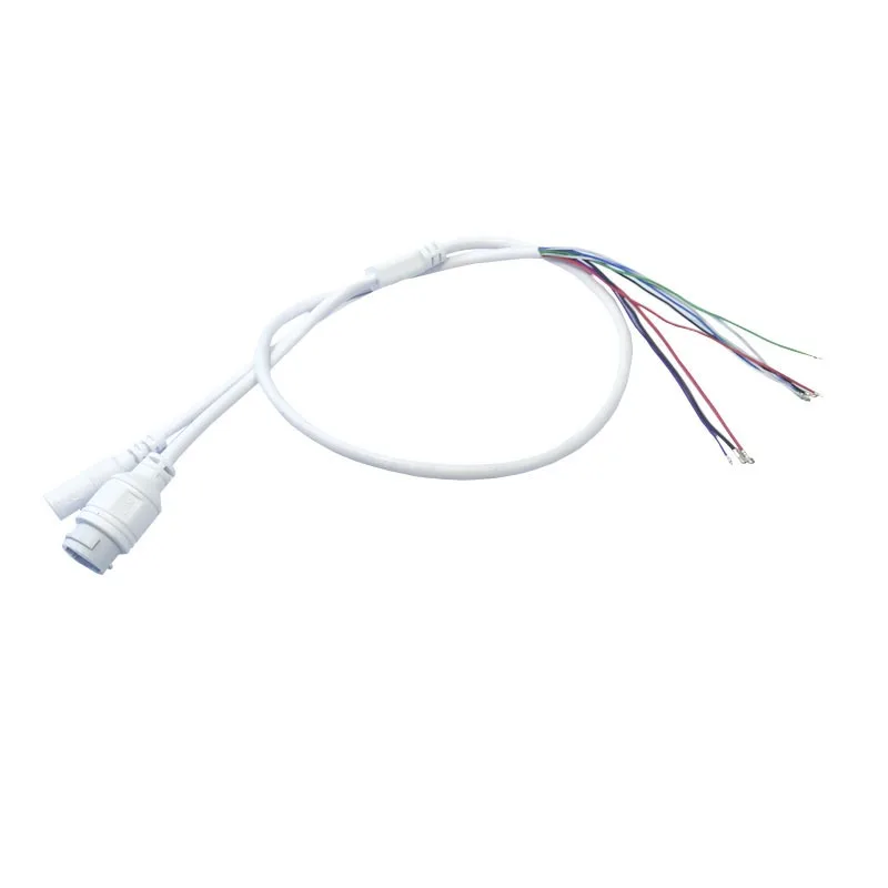 Waterproof POE LAN cable for CCTV IP camera board module with weatherproof connector Transmission & Cables