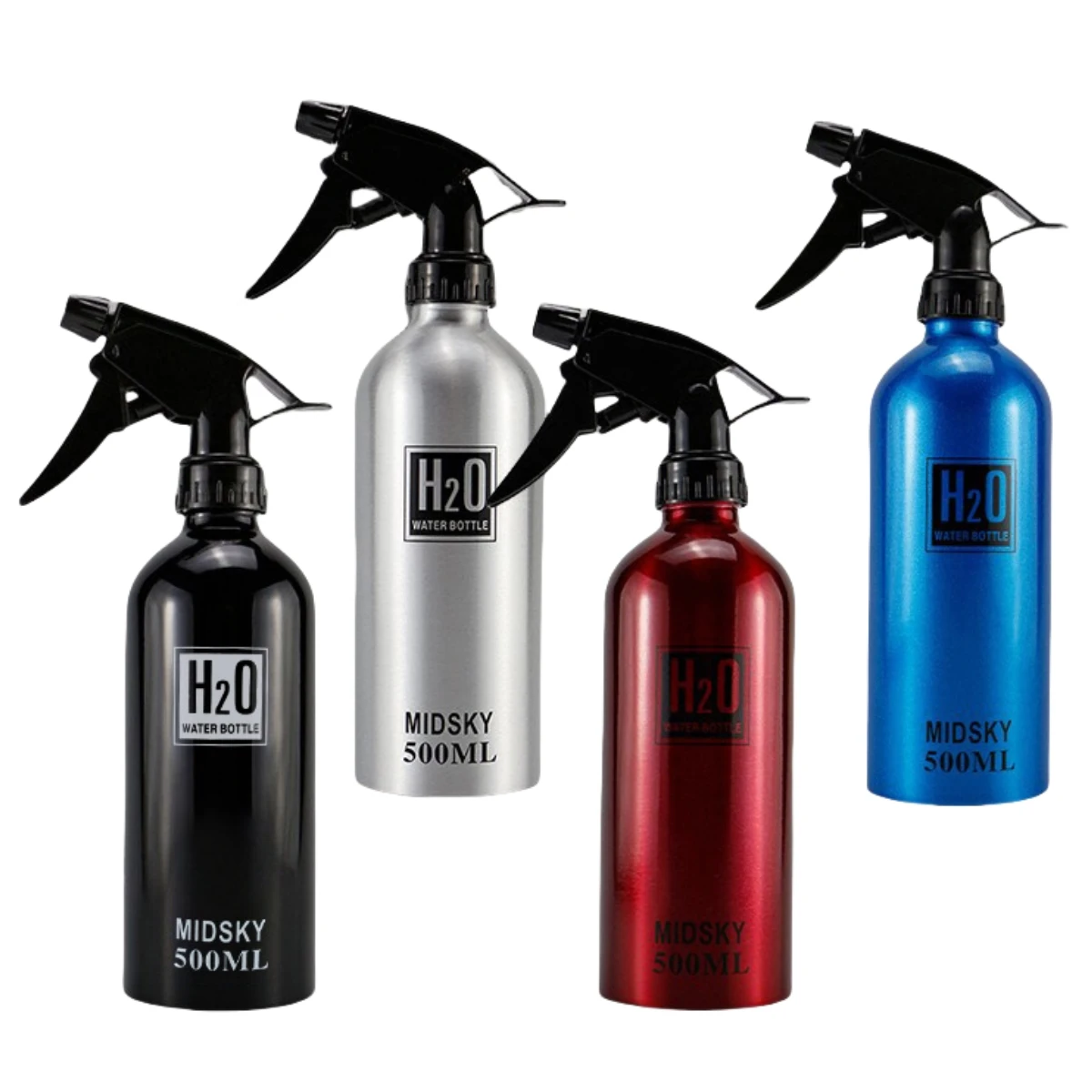 500ml Spray Bottle Refillable Mist Bottle Dispenser Hairdressing Empty Bottle Salon Aluminum Water Can Barber Tools Wholesale