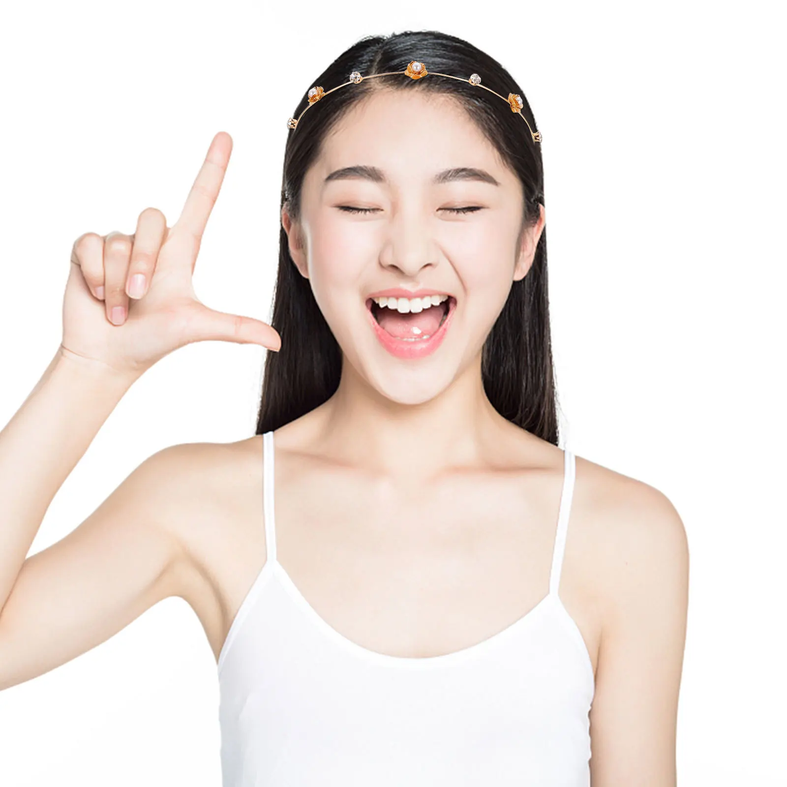 

6 шт., повязка на голову со стразами и жемчугом, повязка на голову, элегантные прочные аксессуары для волос для женщин и девочек, вечерние, свадебные, выпускные, повседневная мода