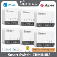 SONOFF ZBMINIR2 Extreme Zigbee Smart Switch Detach Relay External Switch Remote Control via eWeLink Compatible With Zigbee Hub