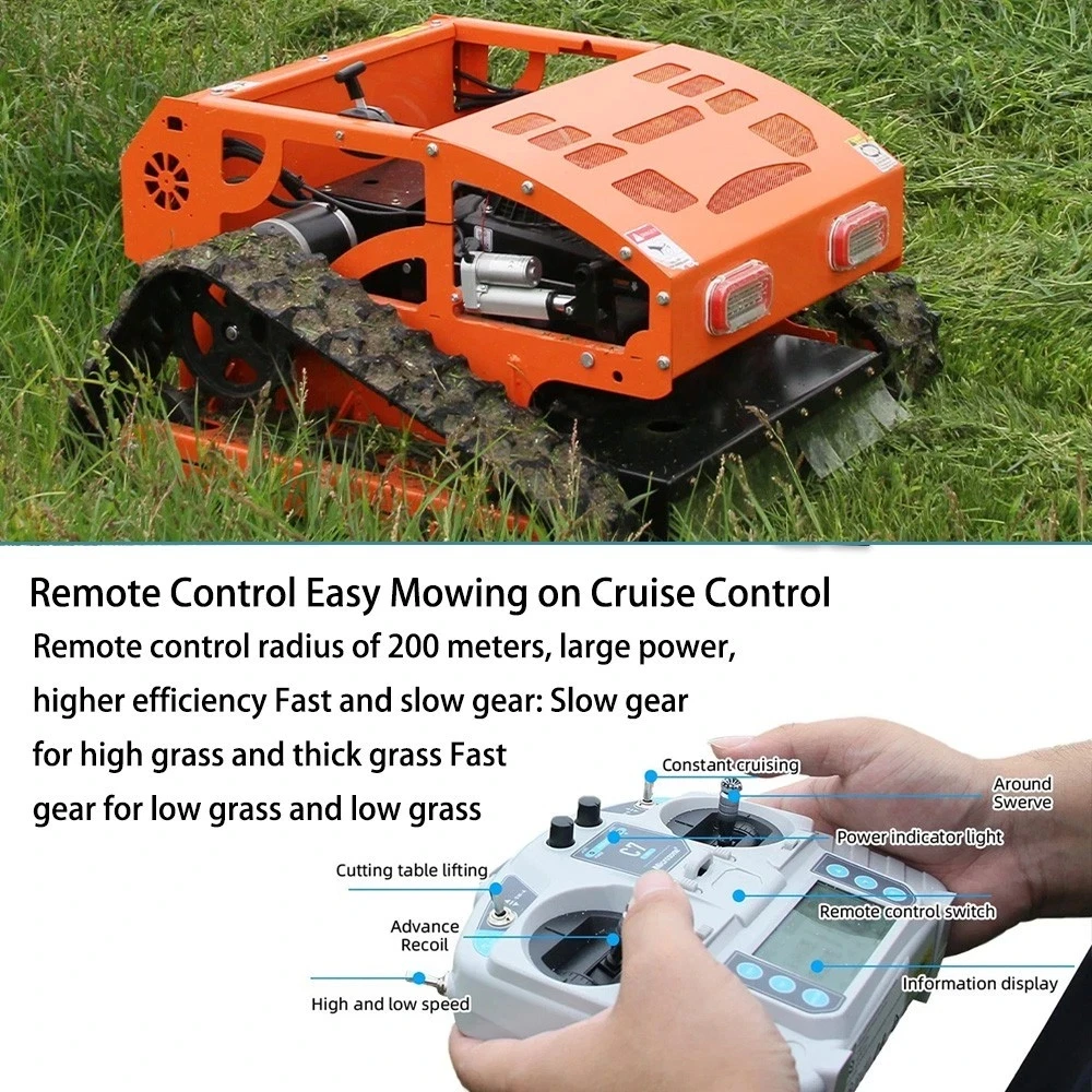 الدفع الكامل ليس إيداع جزازة العشب بجهاز التحكم عن بعد مع محرك بنزين رباعي الأشواط 9 حصان، قاطع عشب لجميع التضاريس