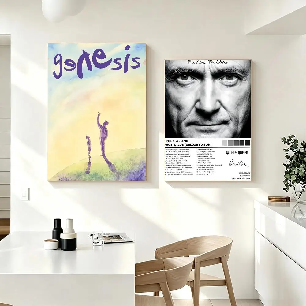 Person Phil Collins Poster Poster HD Printing Fresh Elegant Style Wall Art Home Decor For Living Room Bedroom Gift