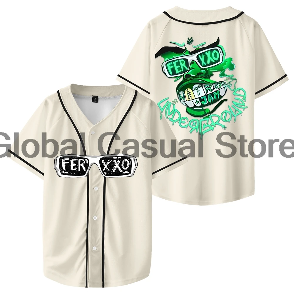 Feid Ferxxo Nitro Jam Underground Merch Jersey Baseball Jacket Shirts Short Sleeve Tee Women Men Streetwear Tops image 5