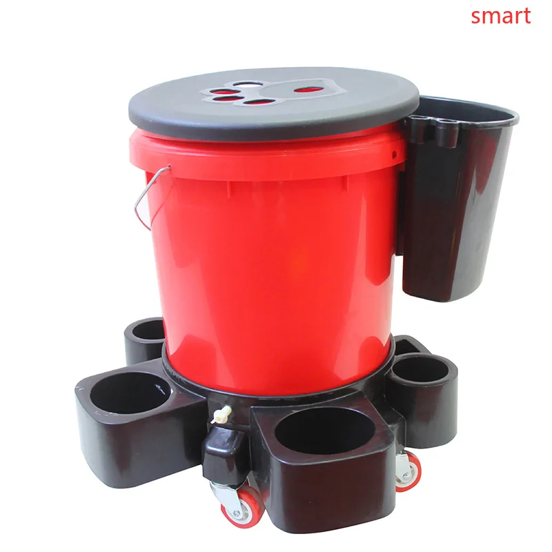 Exterior Hanging Organizer Bucket Tool Towel Brush Storage Wash Bucket Parking Lot Car Wash Tool Bucket Car Supplies