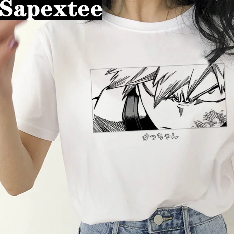 My Hero Academia Bakugou Boku No Hero Academia t-shirt women  white t shirt 2021 graphic tees women tshirt kawaii