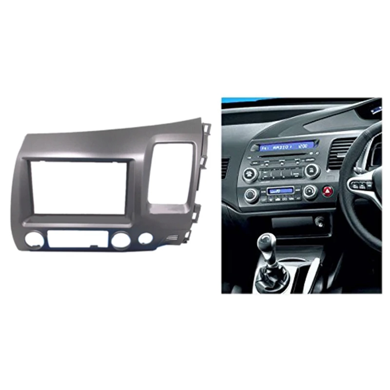 for Honda Civic 2006-2011 Stereo Radio Double 2 DIN Dash Kit -RHD New Arrivals in Stock