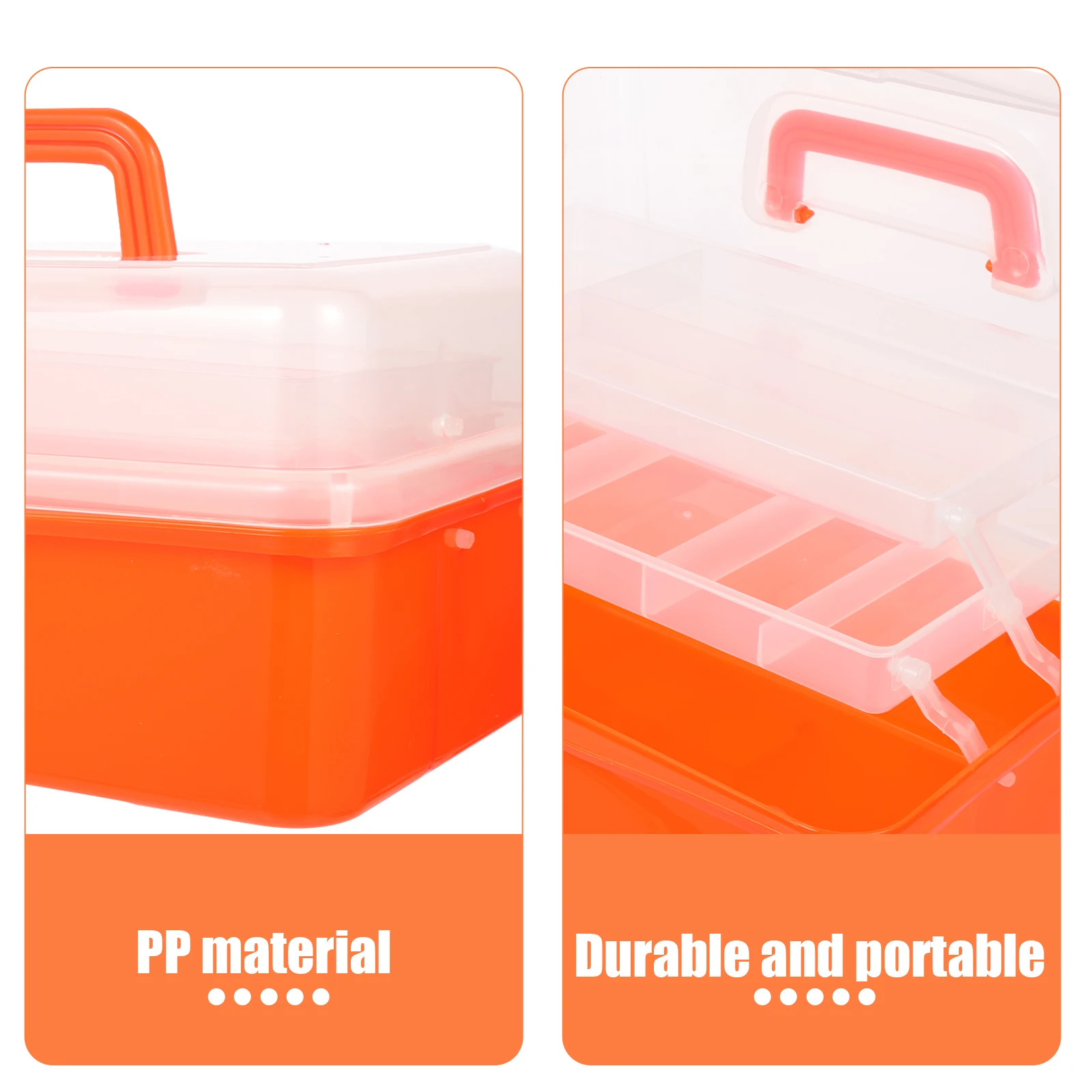 

Multi function Tool Box Durable PP Large Capacity Safe Buckle Portable Storage Case For H Tools Household Office Wear resistant