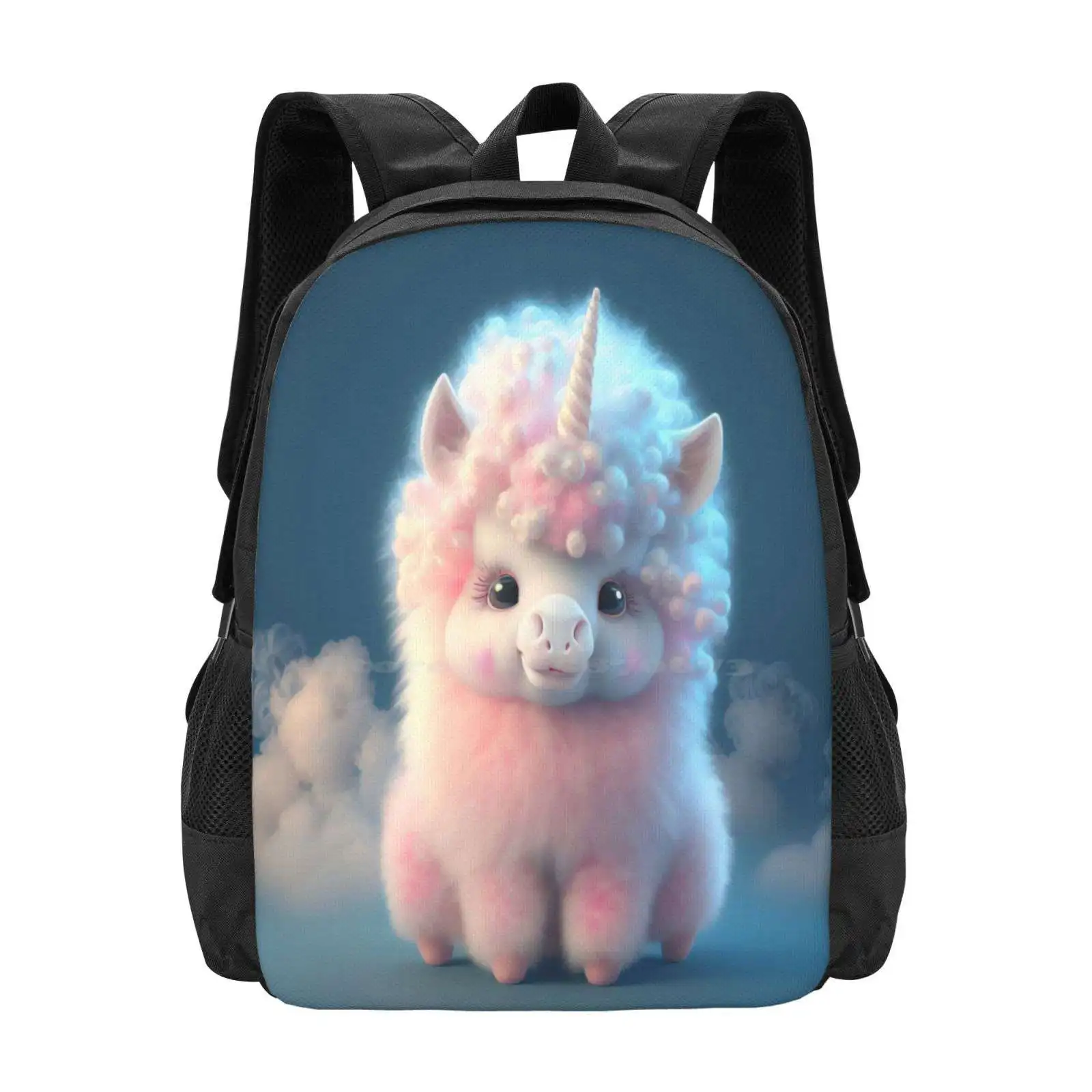 Pink Unicorn Sheep Hot Sale Schoolbag Backpack Fashion Bags Sheep Unicorn Soft Mane Clouds Heartwarming Round Eyes Gentle Love