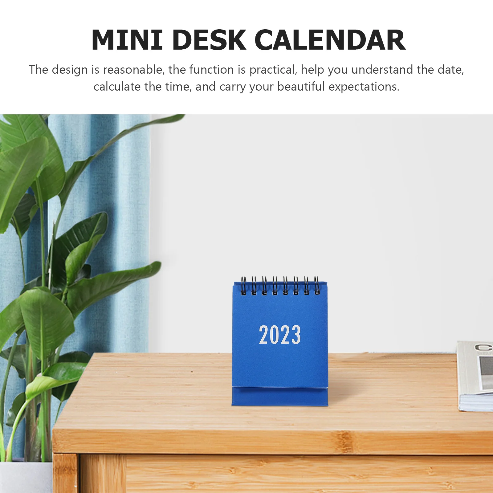 Mini Desk Calendar Compact Sturdy Message Recording Date Marking Planning Tool Table Decor Home Office School Dorm